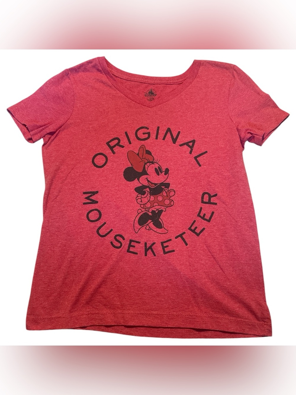 Disney Red Minnie Mouse 'Original Mouseketeer' Short Sleeve Tee